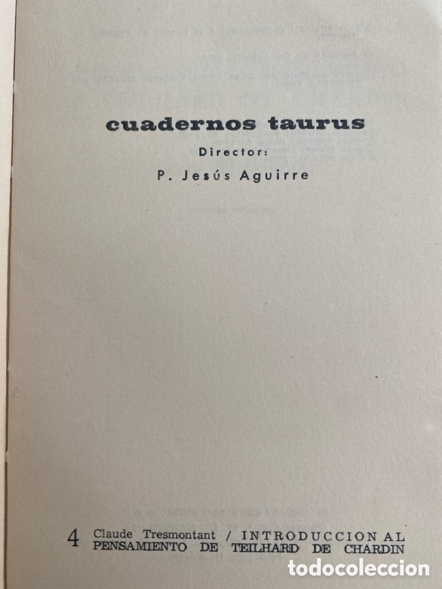 Libros de segunda mano: Introducci&oacute;n al pensamiento de Teilhard de Chardin - Foto 2