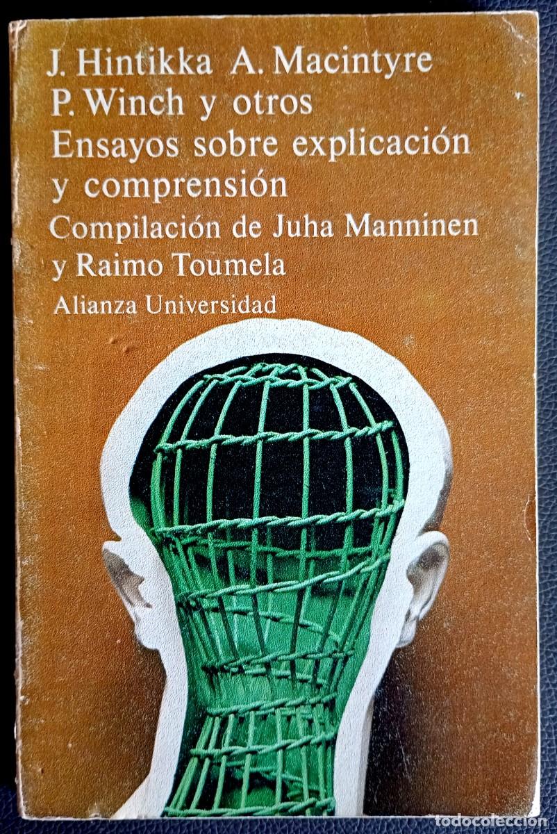 Libros de segunda mano: VV. AA. . Ensayos sobre explicaci&oacute;n y comprensi&oacute;n - Foto 1