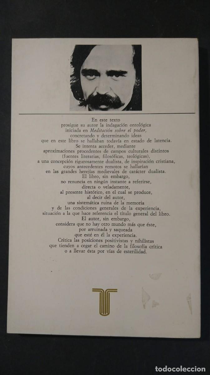 Libros de segunda mano: LA MEMORIA PERD&Iacute;DA DE LAS COSAS - EUGENIO TR&Iacute;AS - Foto 2