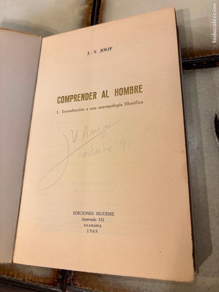Libros de segunda mano: Comprender al hombre. J. Y. Jolif. - Foto 3