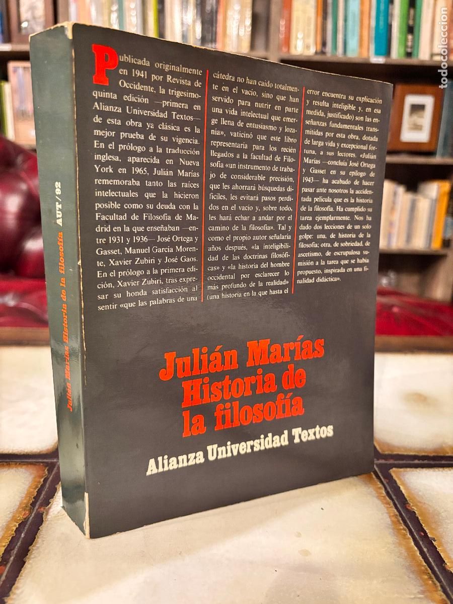 Libros de segunda mano: Historia de la filosof&iacute;a. Juli&aacute;n Mar&iacute;as