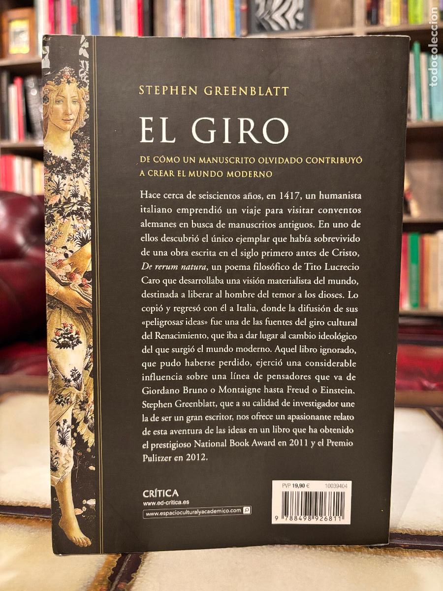 Libros de segunda mano: El giro. Stephen Greenblatt. - Foto 2