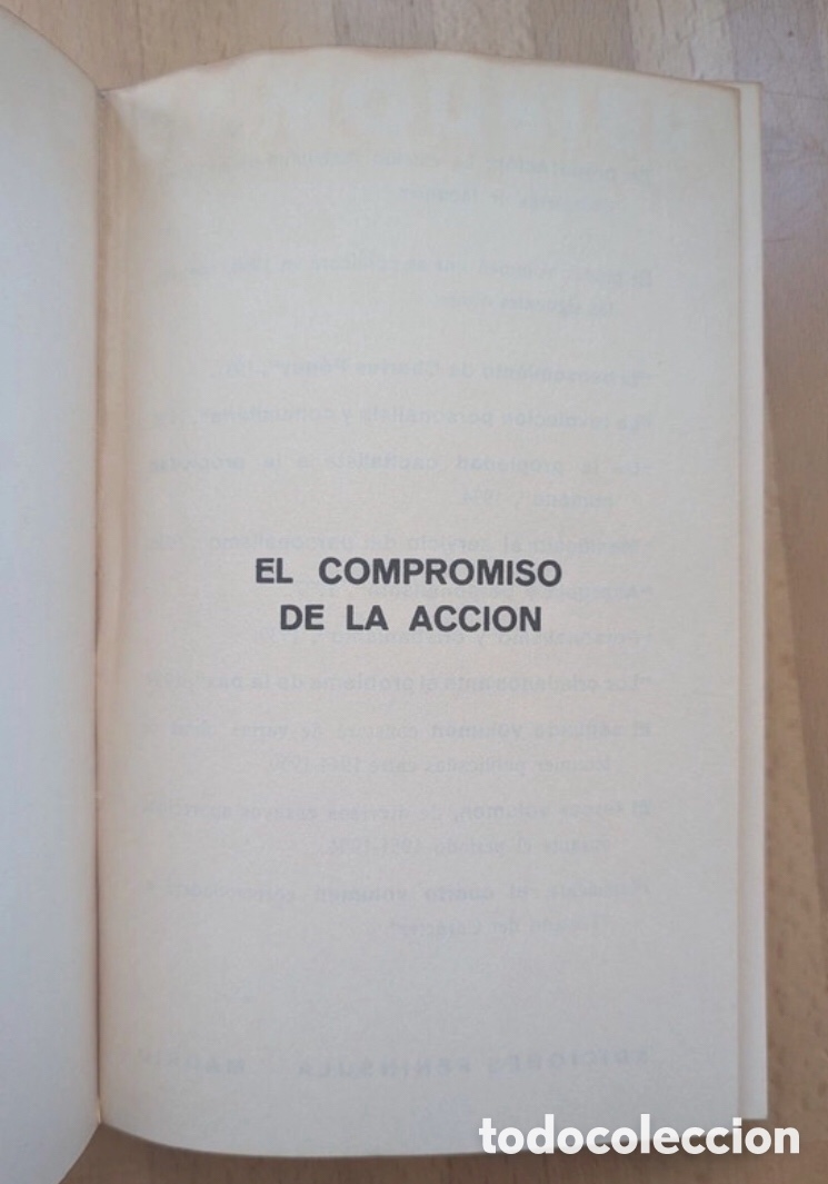 Libros de segunda mano: El compromiso de la acci&oacute;n. Emmanuel Mounier - Foto 3