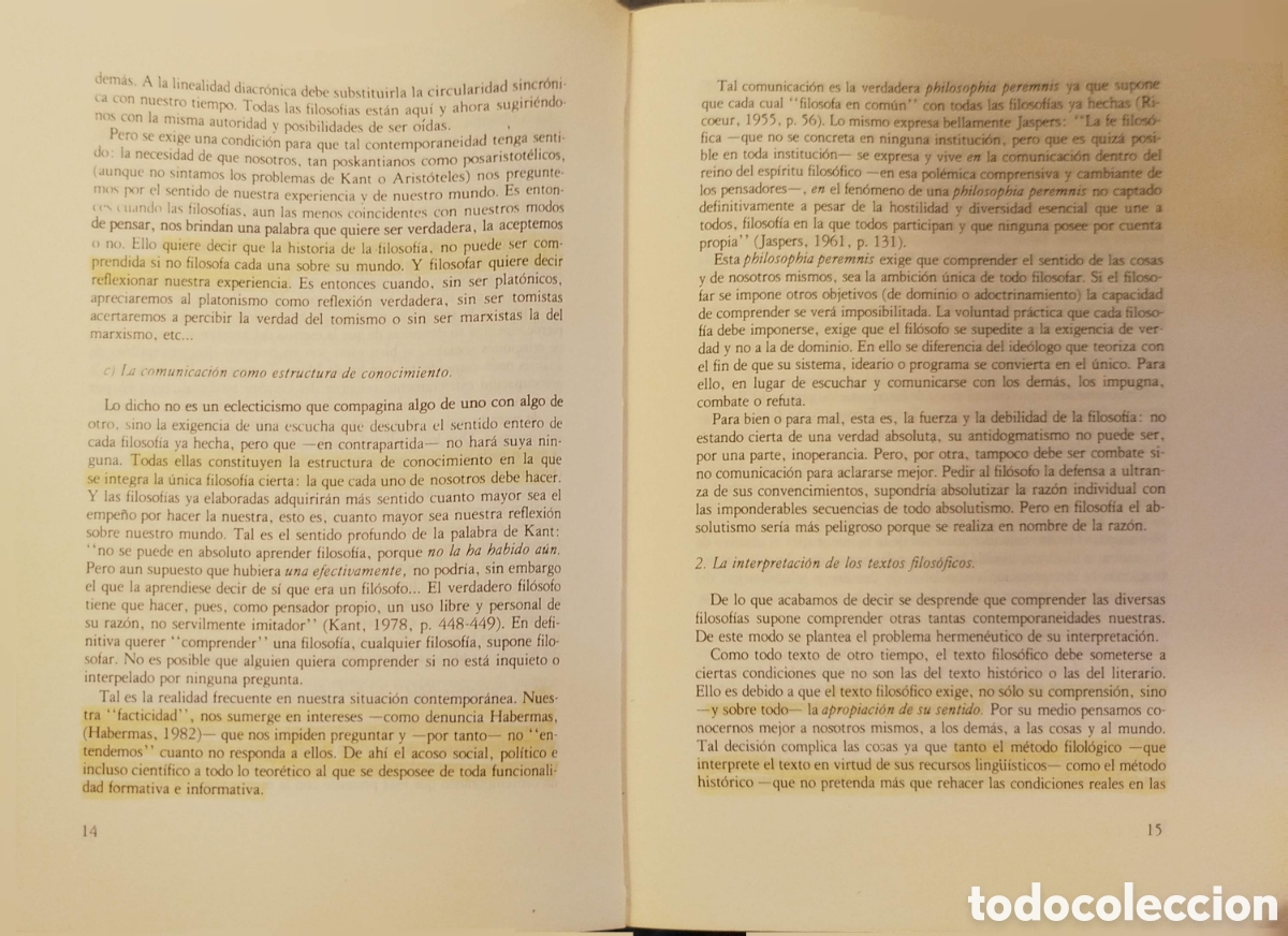 Libros de segunda mano: Programa de Selectividad Universidad Complutense. Textos COU Filosof&iacute;a. 1985. - Foto 3