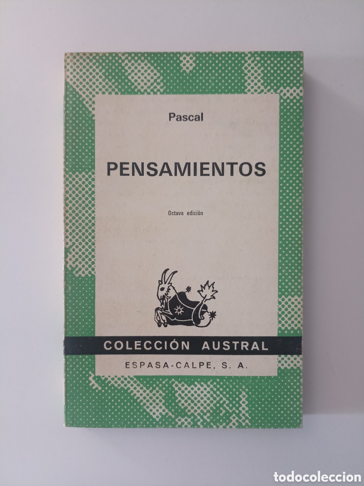 Libros de segunda mano: Blaise Pascal - Pensamientos (Espasa-Calpe, 1976) Austral