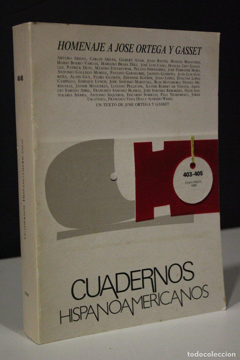 Libros de segunda mano: Homenaje a Jos&eacute; Ortega y Gasset.- Cuadernos Hispanoamericanos, 403-405. Enero-Marzo 1984. - Vv.aa.
