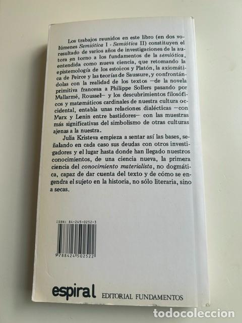 Libros de segunda mano: Semiotica -Julia Kristeva- - Foto 2