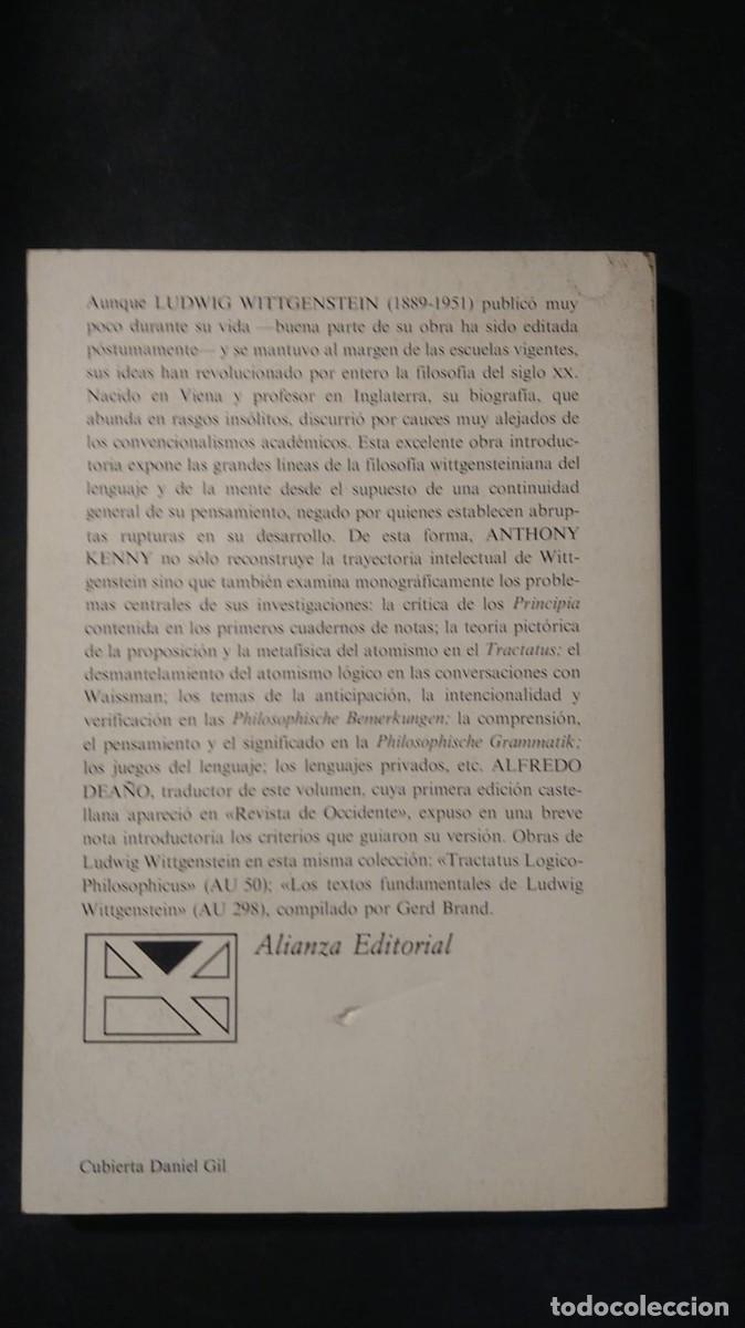Libros de segunda mano: WITTGENSTEIN - ANTHONY KENNY - Foto 2
