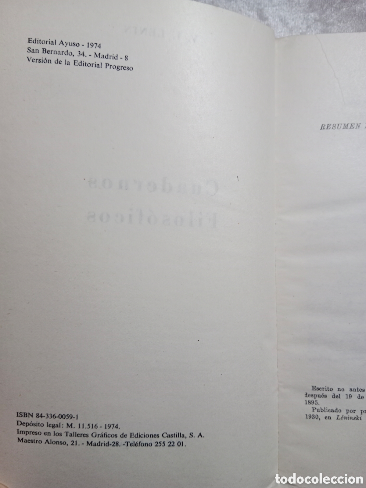 Libros de segunda mano: CUADERNOS FILOS&Oacute;FICOS, LENIN - Foto 6