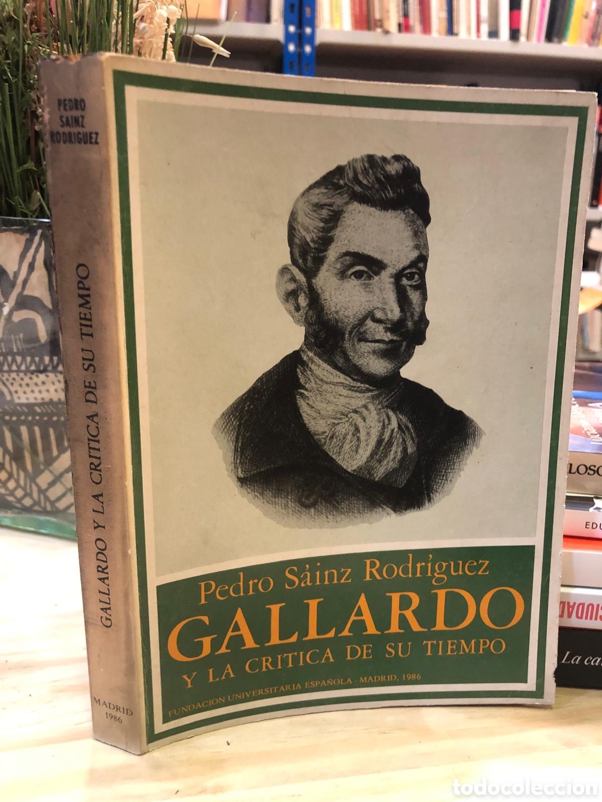 Livres d'occasion: Gallardo y la cr&iacute;tica de su tiempo - Pedro S&aacute;inz Rodr&iacute;guez