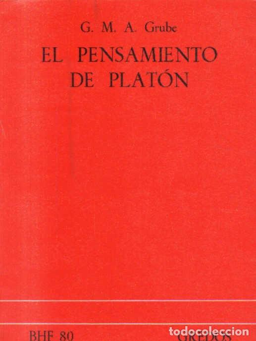 Libros de segunda mano: EL PENSAMIENTO DE PLATON. GRUBE,G.M.A. A-FIL-1299.