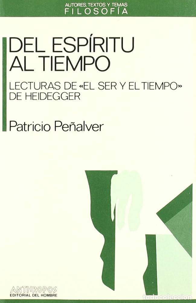 Libros de segunda mano: Patricio Pe&ntilde;alver - Del esp&iacute;ritu al tiempo
