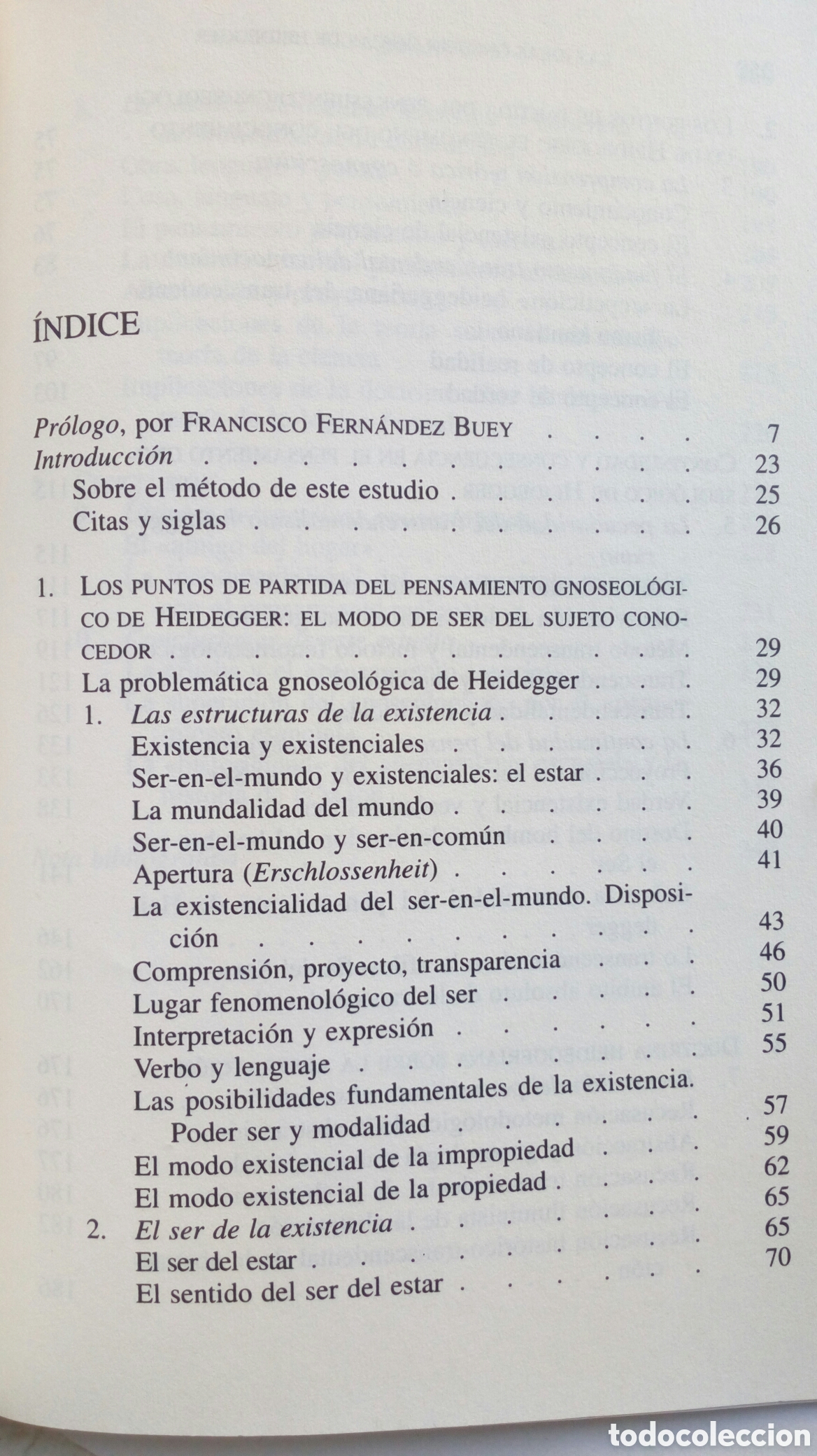 Libros de segunda mano: Las ideas gnoseol&oacute;gicas de Heidegger. Manuel Sacrist&aacute;n Luz&oacute;n. - Foto 4