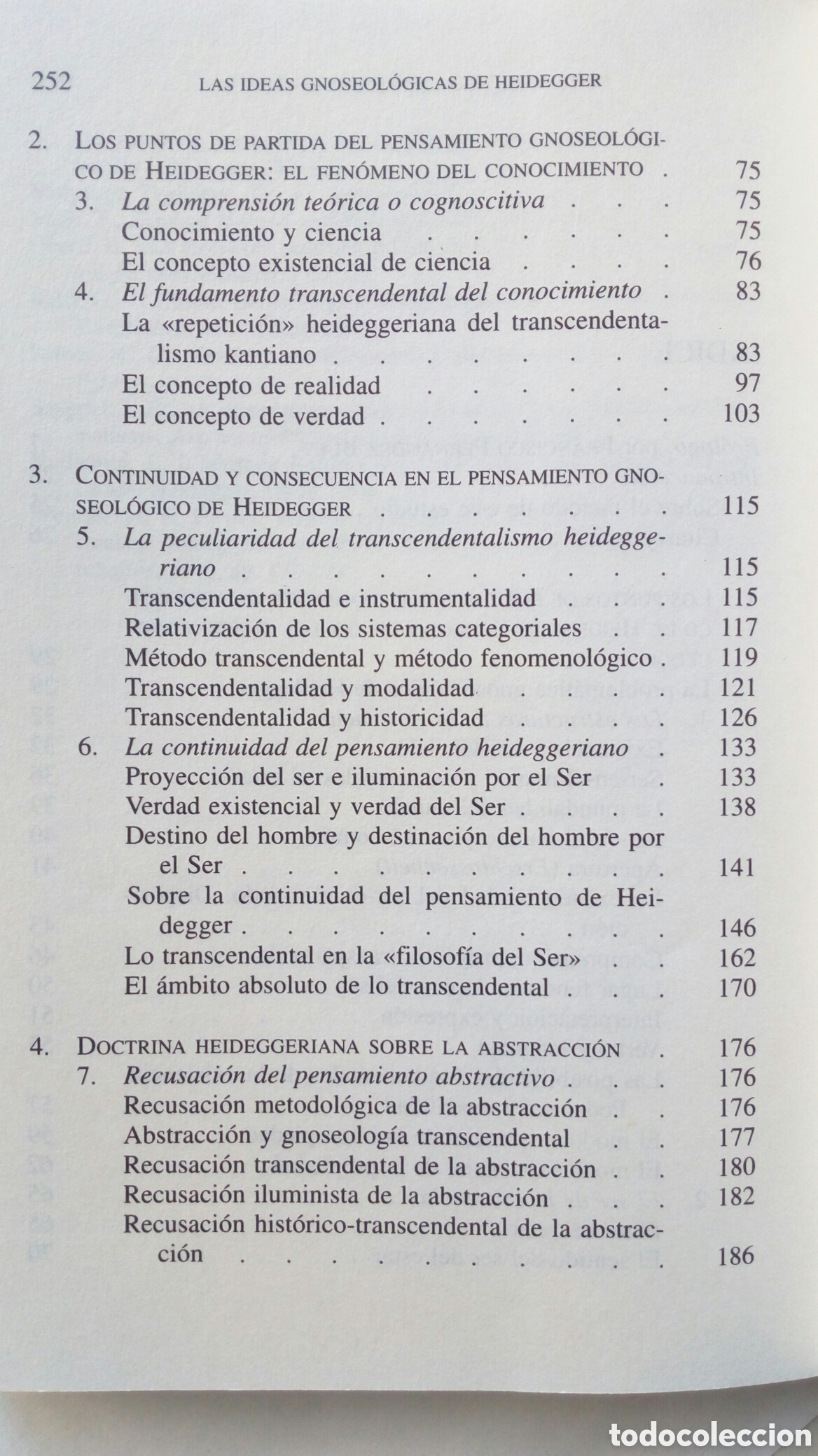 Libros de segunda mano: Las ideas gnoseol&oacute;gicas de Heidegger. Manuel Sacrist&aacute;n Luz&oacute;n. - Foto 5