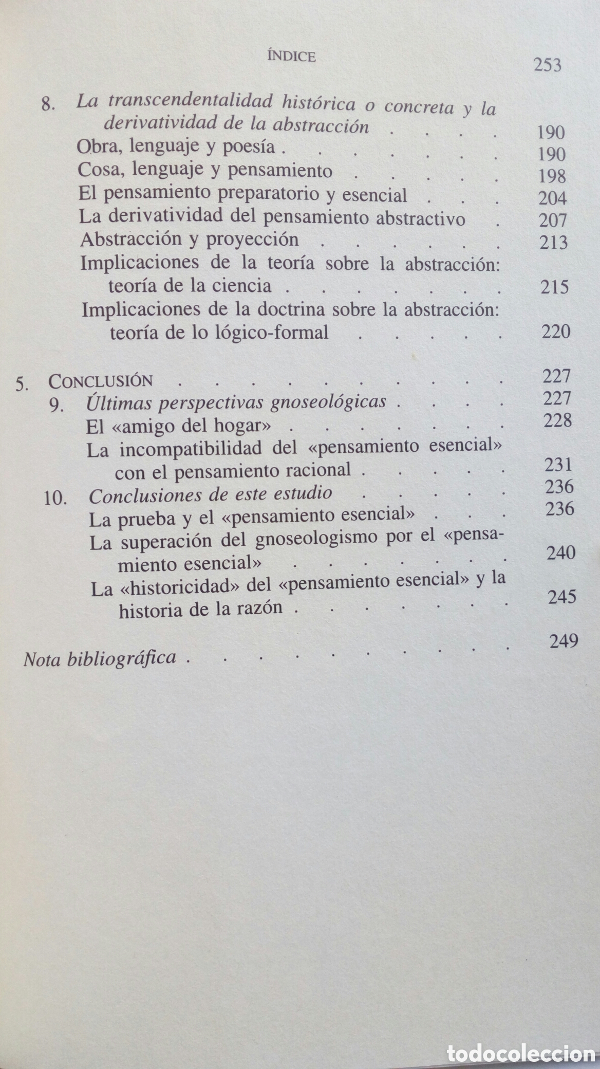 Libros de segunda mano: Las ideas gnoseol&oacute;gicas de Heidegger. Manuel Sacrist&aacute;n Luz&oacute;n. - Foto 6