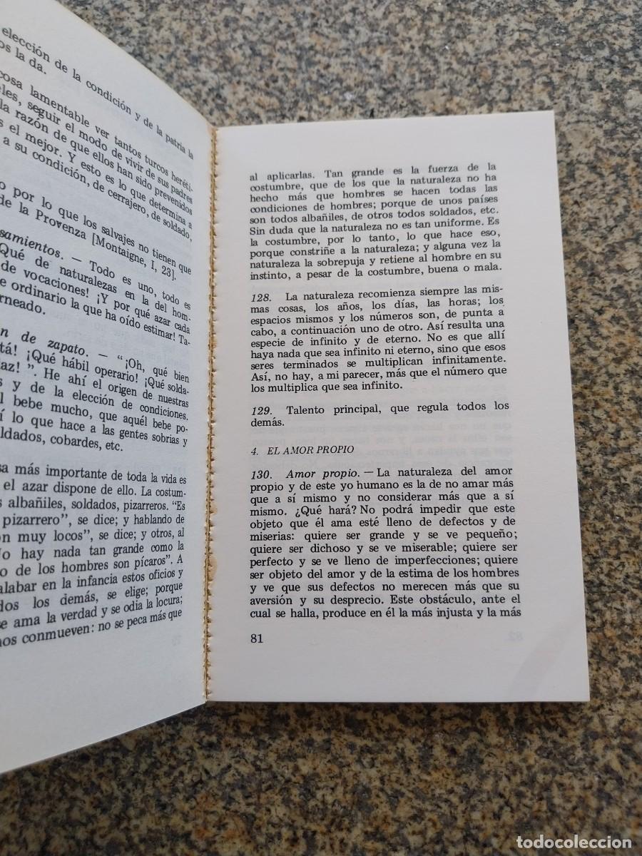 Libros de segunda mano: PENSAMIENTOS -- PASCAL BLAISE -- 1977 AGUILAR -- - Foto 2