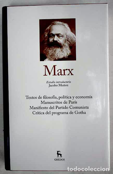 Livros em segunda m&atilde;o: Textos de filosof&iacute;a, pol&iacute;tica y econom&iacute;a. Manuscritos de Par&iacute;s. Manifiesto del Partido Comunista. Cr