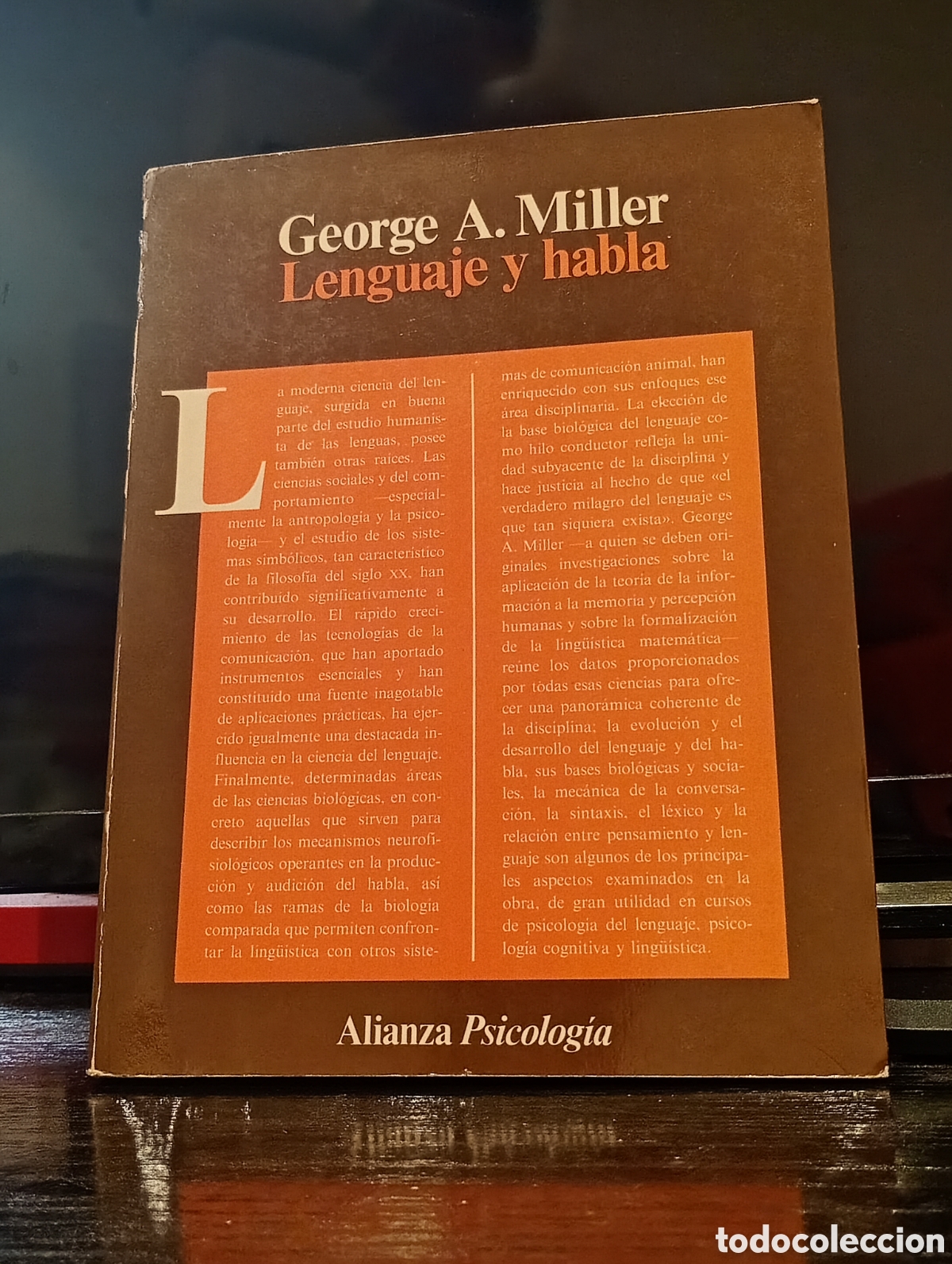 Libros de segunda mano: George A. Miller - Lenguaje y habla
