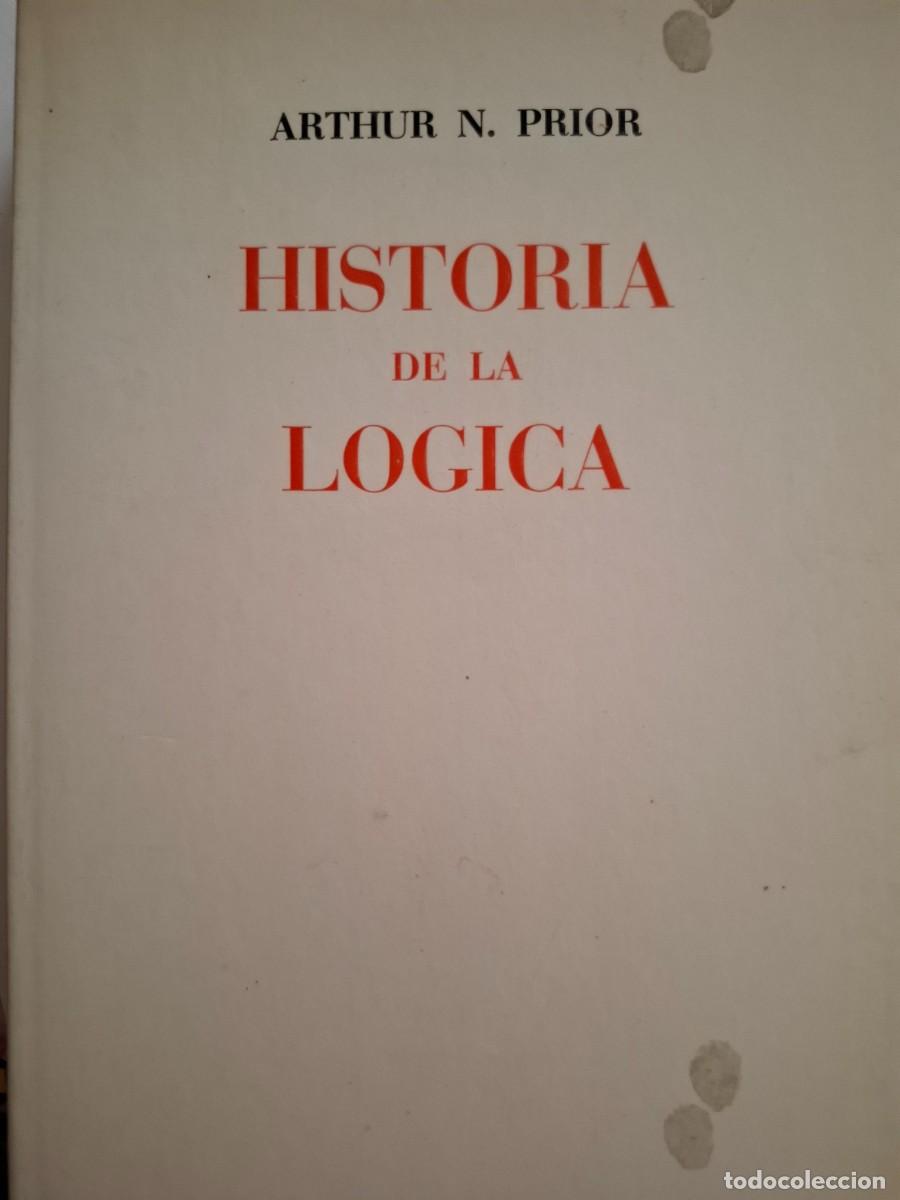 Livros em segunda m&atilde;o: historia de la l&oacute;gica Arthur N Prior