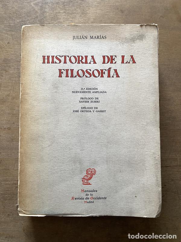 Libros de segunda mano: Historia de la Filosofia - Marias Julian