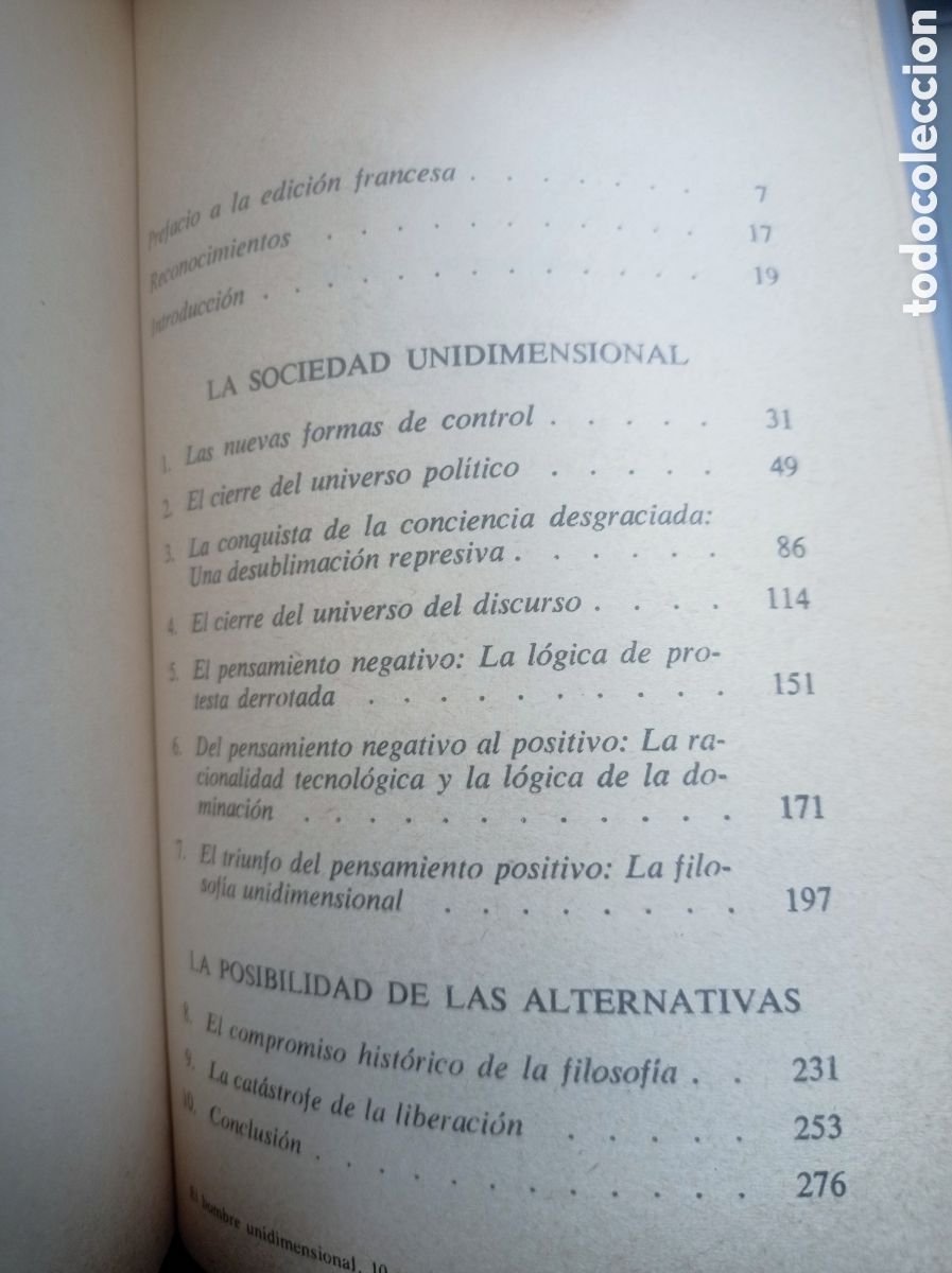 Libros de segunda mano: HERBERT MARCUSE. EL HOMBRE UNIDIMENSIONAL. - Foto 4