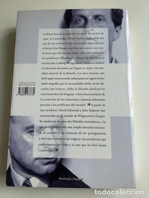Libros de segunda mano: El atizador de Wittgenstein -Edmonds y Eidinow- - Foto 2
