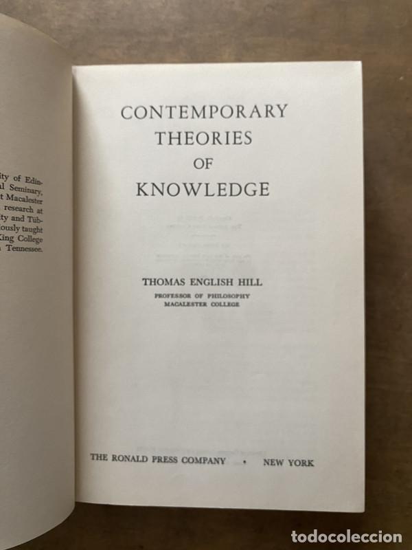 Libros de segunda mano: Contemporary Theories of Knowledge - Hill Thomas English
