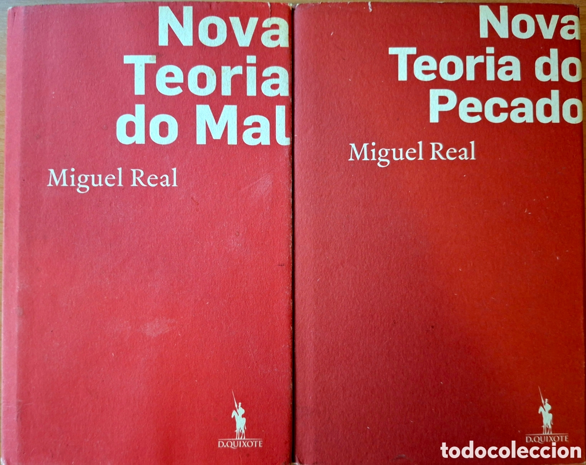 Libros de segunda mano: MIguel Real, NOVA TEORIA DO MAL+NOVA TEORIA DO PECADO. Don Quixote, 2012/2017
