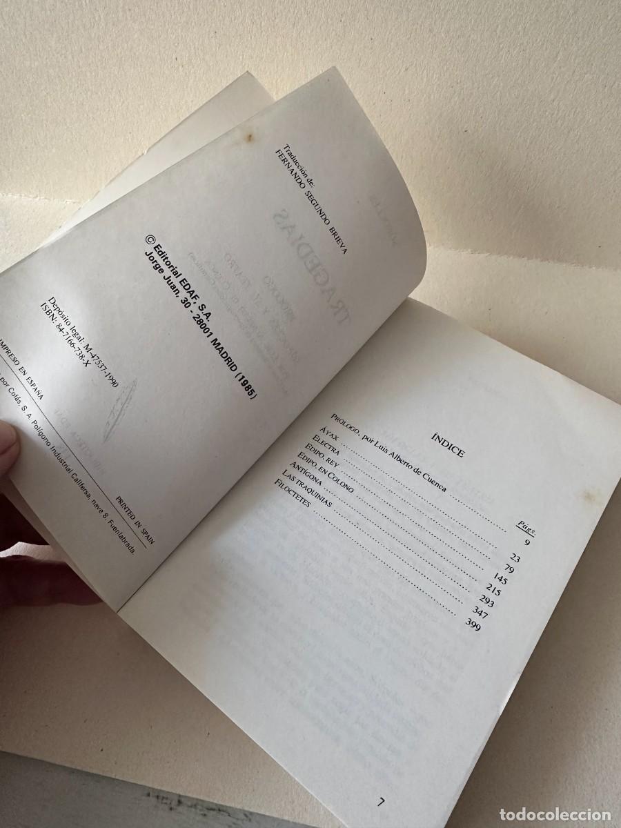 Libros de segunda mano: Tragedias (S&oacute;focles) - Biblioteca Edaf - Foto 5