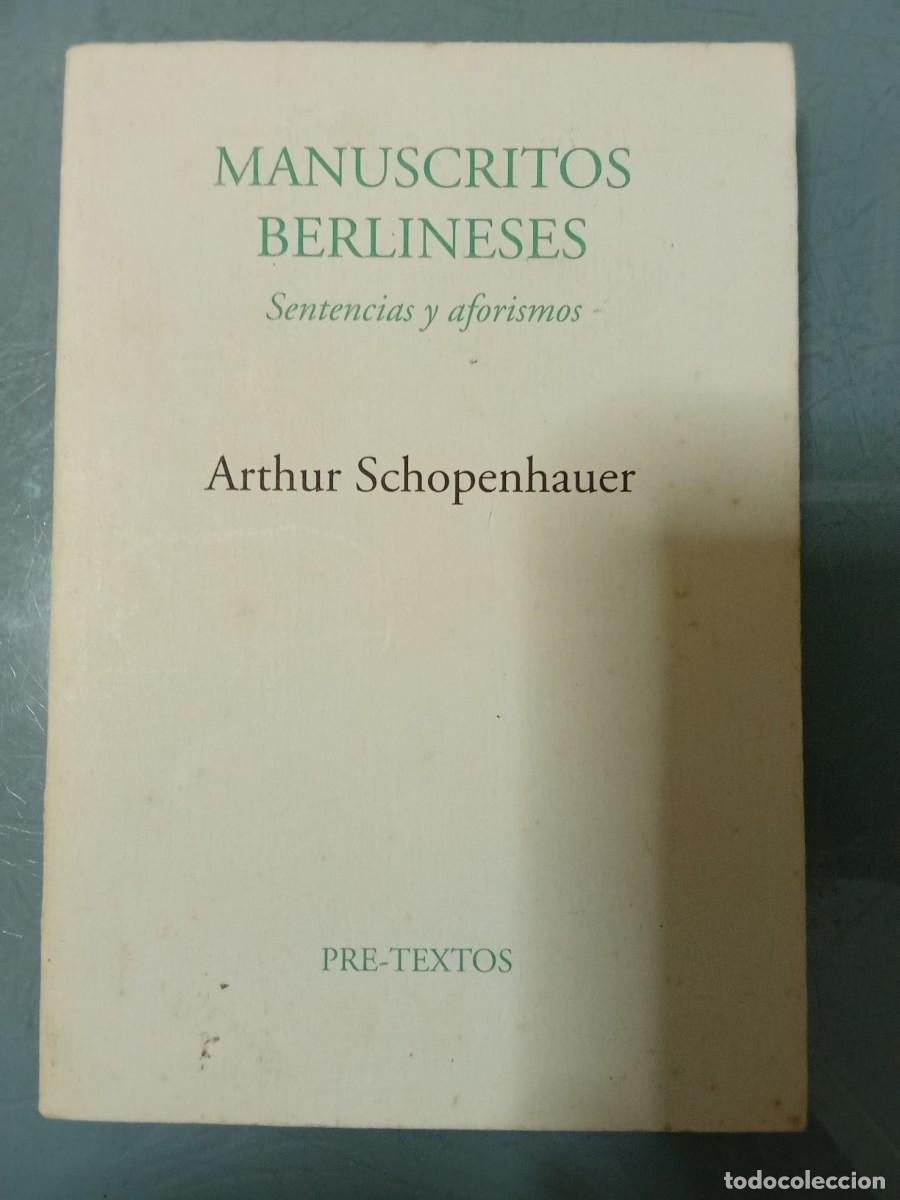 Libros de segunda mano: MANUSCRITOS BERLINESES - Schopenhauer