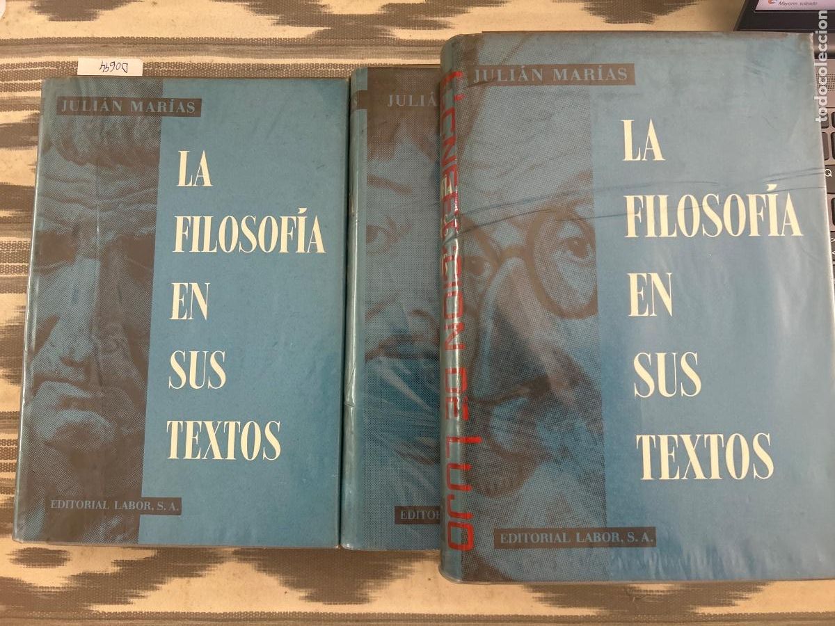 Livres d'occasion: LA FILOSOFIA EN SUS TEXTOS, JULIAN MARIAS, 3 TOMOS, COMPLETO