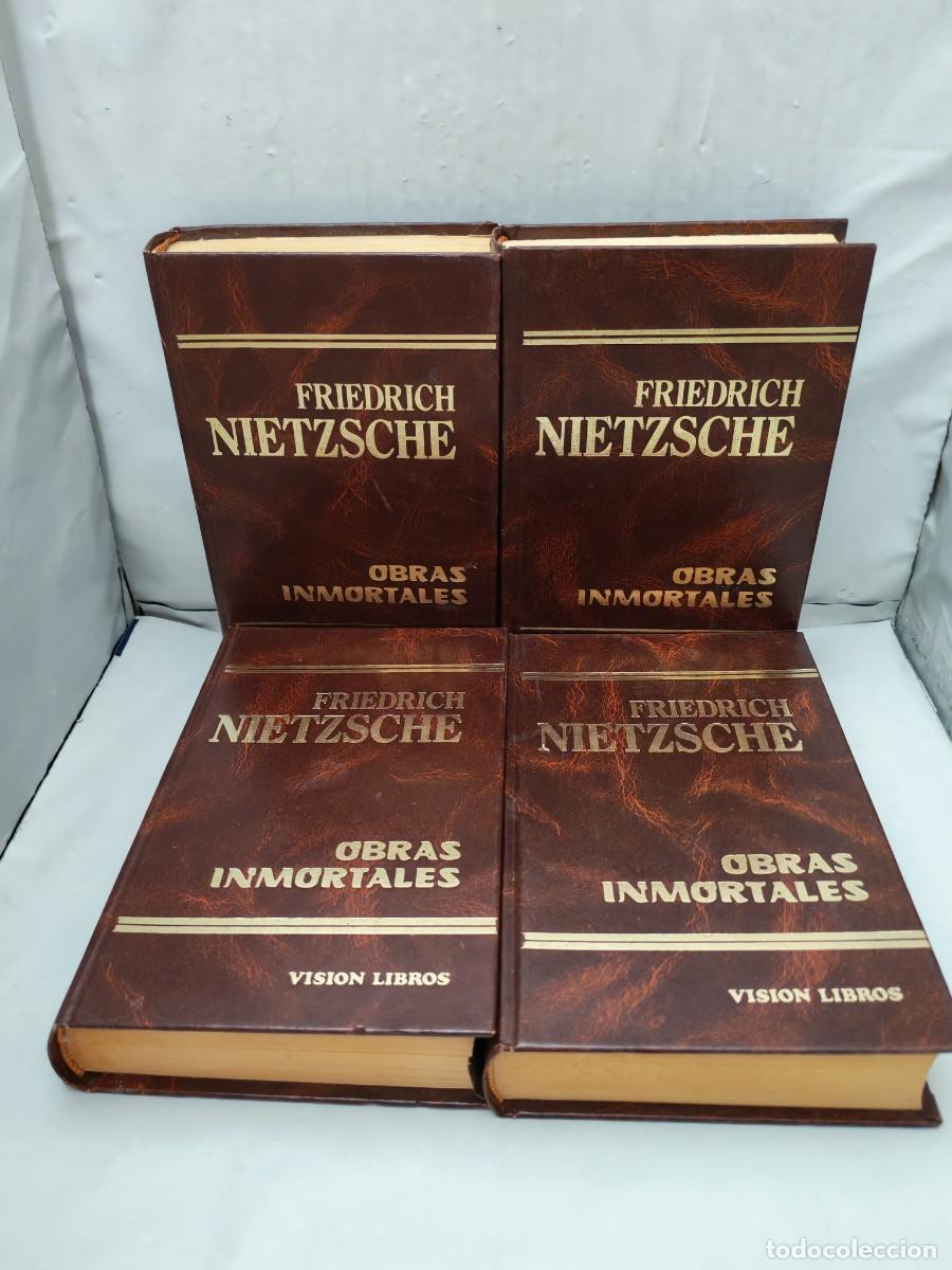 Gebrauchte B&uuml;cher: OBRAS INMORTALES DE NIETZSCHE. Tomos 1, 2, 3 y 4 (Obra completa en 4 tomos, CON SUBRAYADOS)