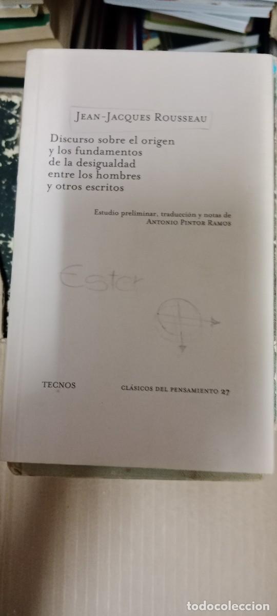 Libros de segunda mano: DISCURSO SOBRE EL ORIGEN Y FUNDAMENTOS DE LA DESIGUALDAD ENTRE LOS HOMBRES - J.J.ROUSSEALIBRO GG-BGA