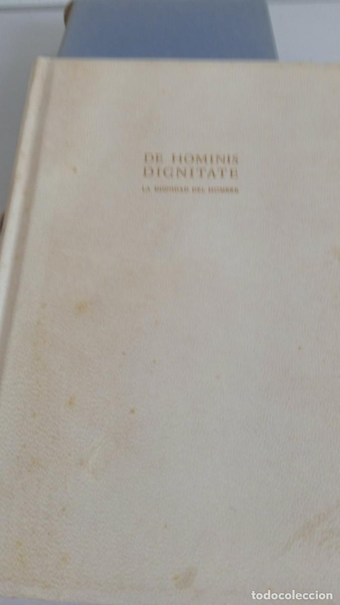 Libros de segunda mano: DE HOMINIS DIGNITATIS La dignidad del hombre Giovanni Pico Della Mirandola