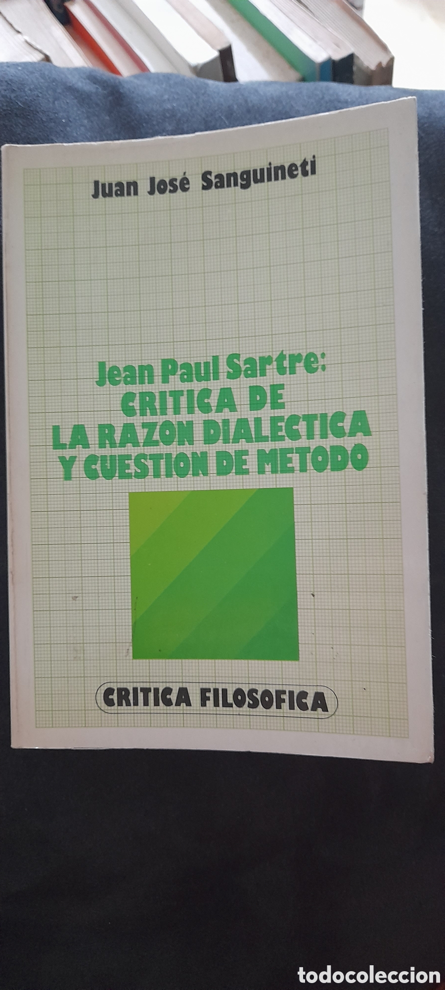 Libros de segunda mano: Jean Paul Sartre. Critica de la raz&oacute;n dial&eacute;ctica y cuesti&oacute;n de m&eacute;todo. Juan Jos&eacute; Sanguineti.