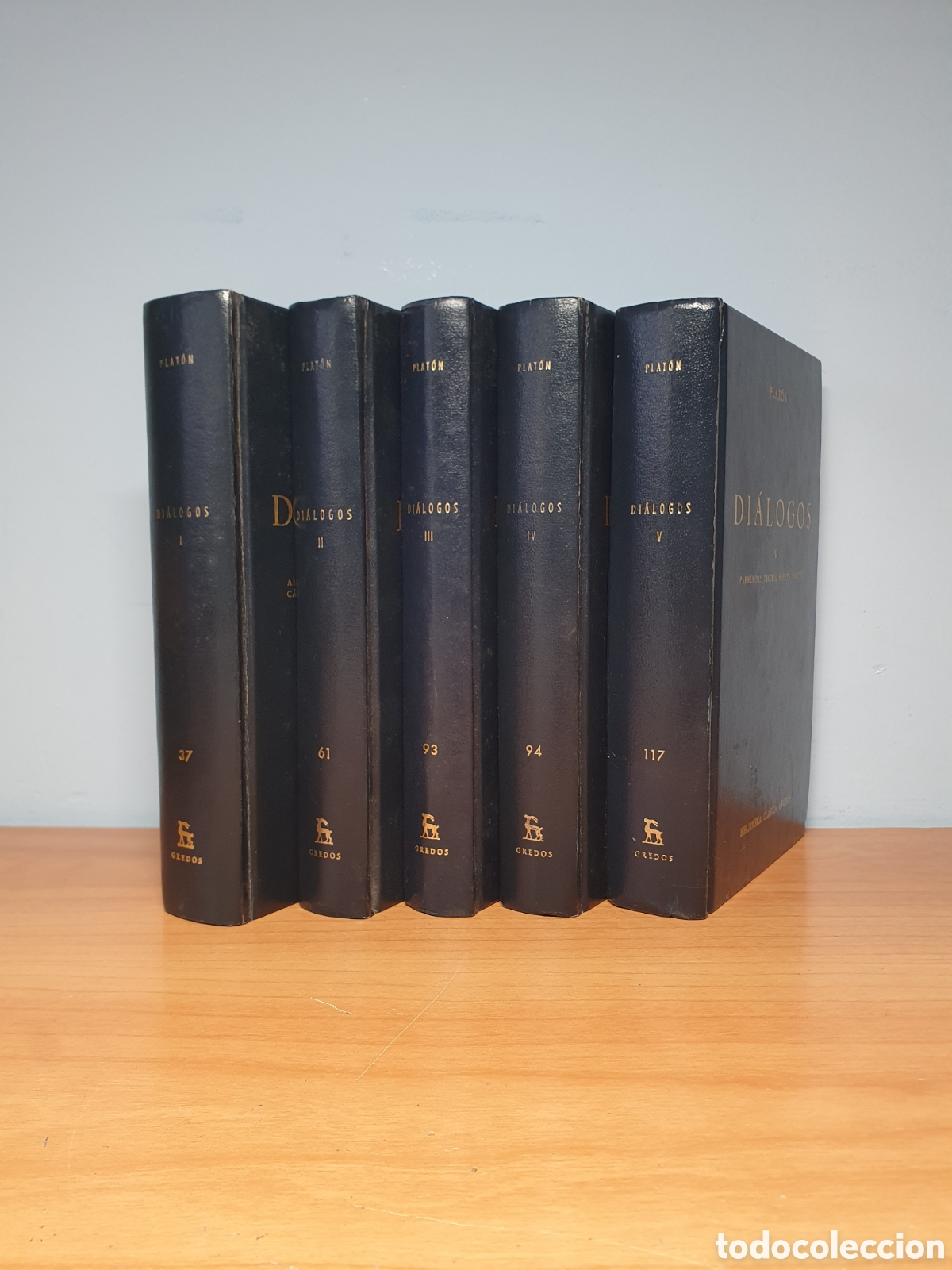 Libros de segunda mano: Di&aacute;logos Plat&oacute;n Tomos I, II, III, IV, V de la Biblioteca Cl&aacute;sica Gredos