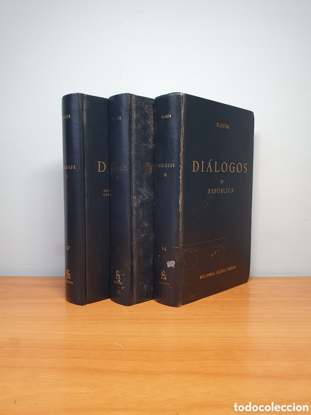 Libros de segunda mano: Di&aacute;logos de Plat&oacute;n Tomos I, II y IV Biblioteca Cl&aacute;sica Gredos