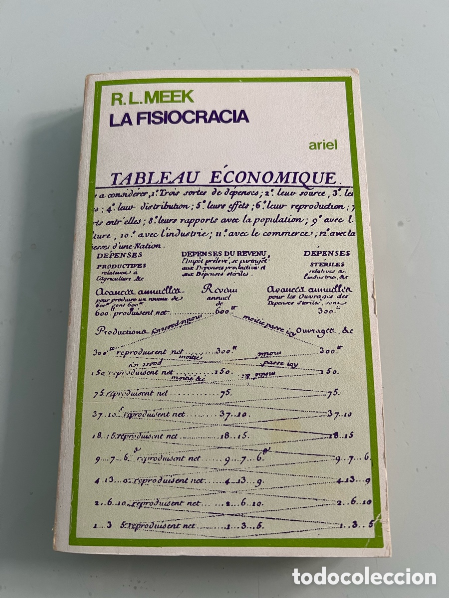 Libros de segunda mano: La Fisiocracia. R.L.Meek. ariel. Primera Edicion 1975