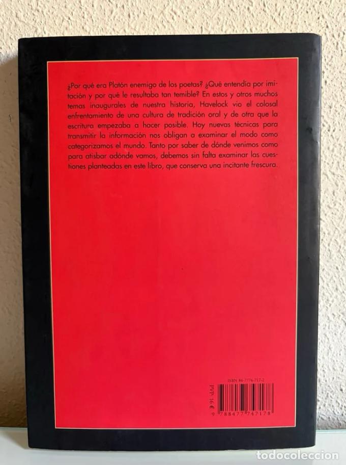 Libros de segunda mano: Havelock, Eric Alfred: Prefacio a Plat&oacute;n - Foto 3