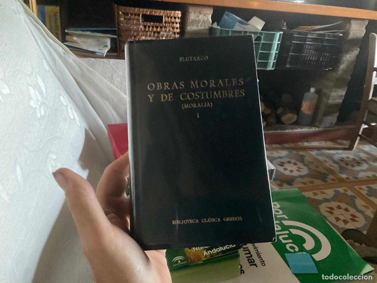 Libros de segunda mano: PLUTARCO, OBRAS MORALES Y DE COSTUMBRES, ( MORALIA ) I Gredos