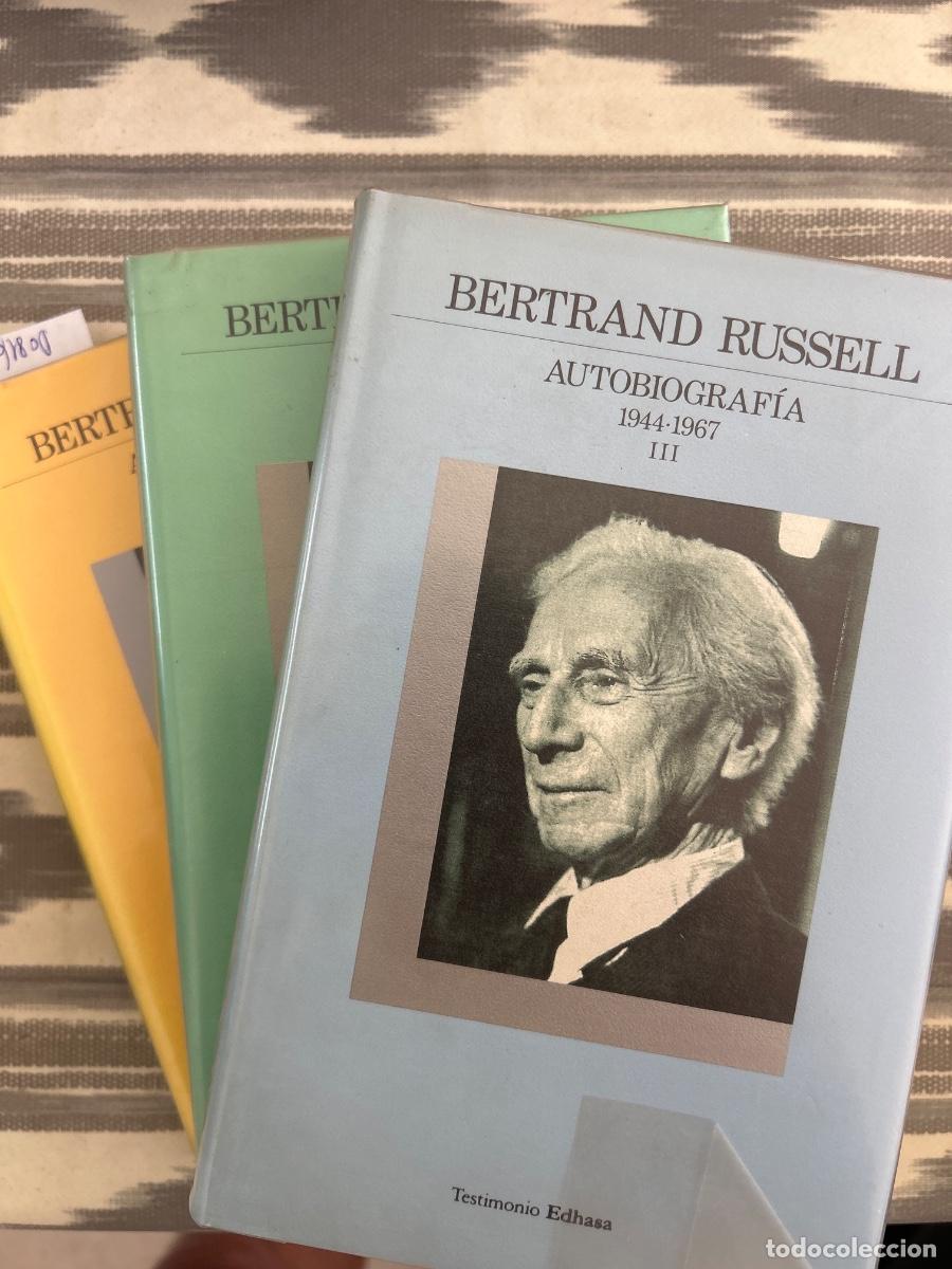 Gebrauchte B&uuml;cher: AUTOBIOGRAFIA, BERTRAND RUSSELL, 3 TOMOS, COMPLETO