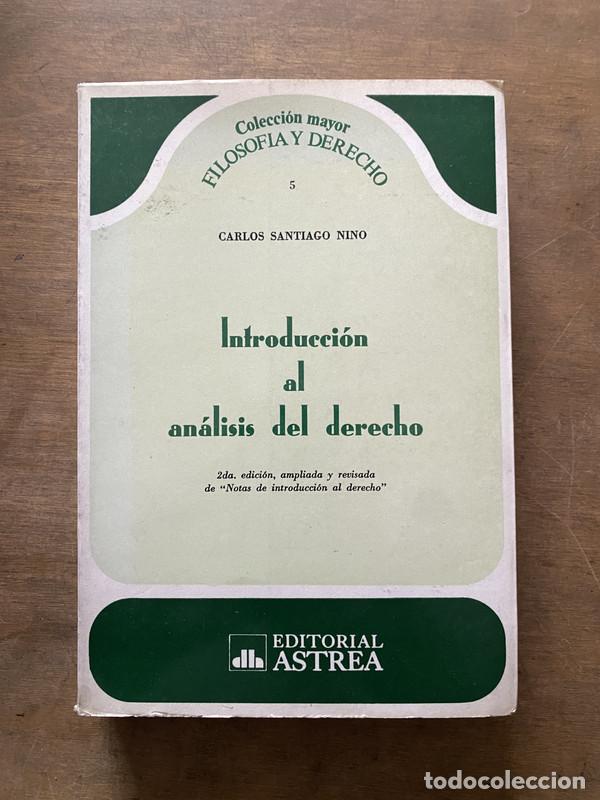 Libros de segunda mano: Introduccion al analisis del derecho - Nino Carlos Santiago