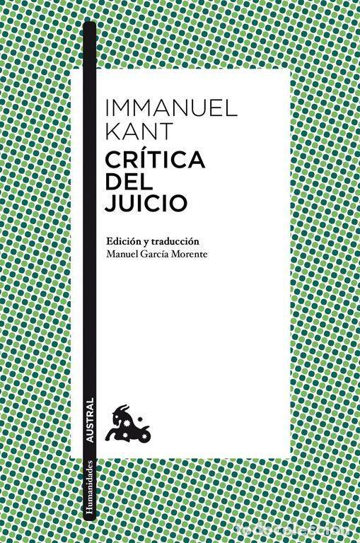 Libros de segunda mano: Cr&iacute;tica del juicio. - Kant, Immanuel.