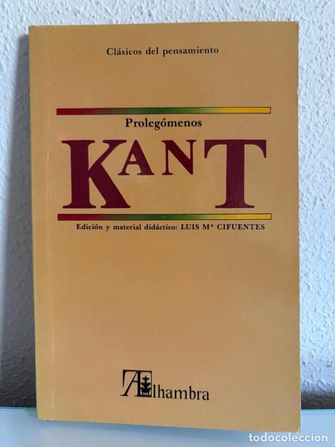 Libros de segunda mano: Kant, Immanuel: Proleg&oacute;menos (Alhambra)