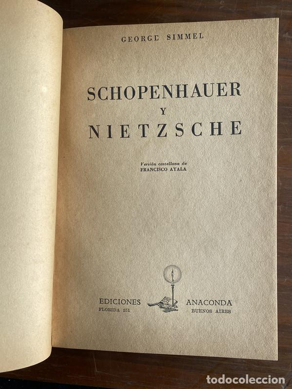 Libros de segunda mano: Schopenhauer y Nietzsche - Simmel George