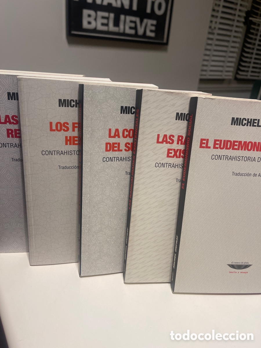 Libros de segunda mano: Lote contrahistoria filosofia V-X de Michel Onfray
