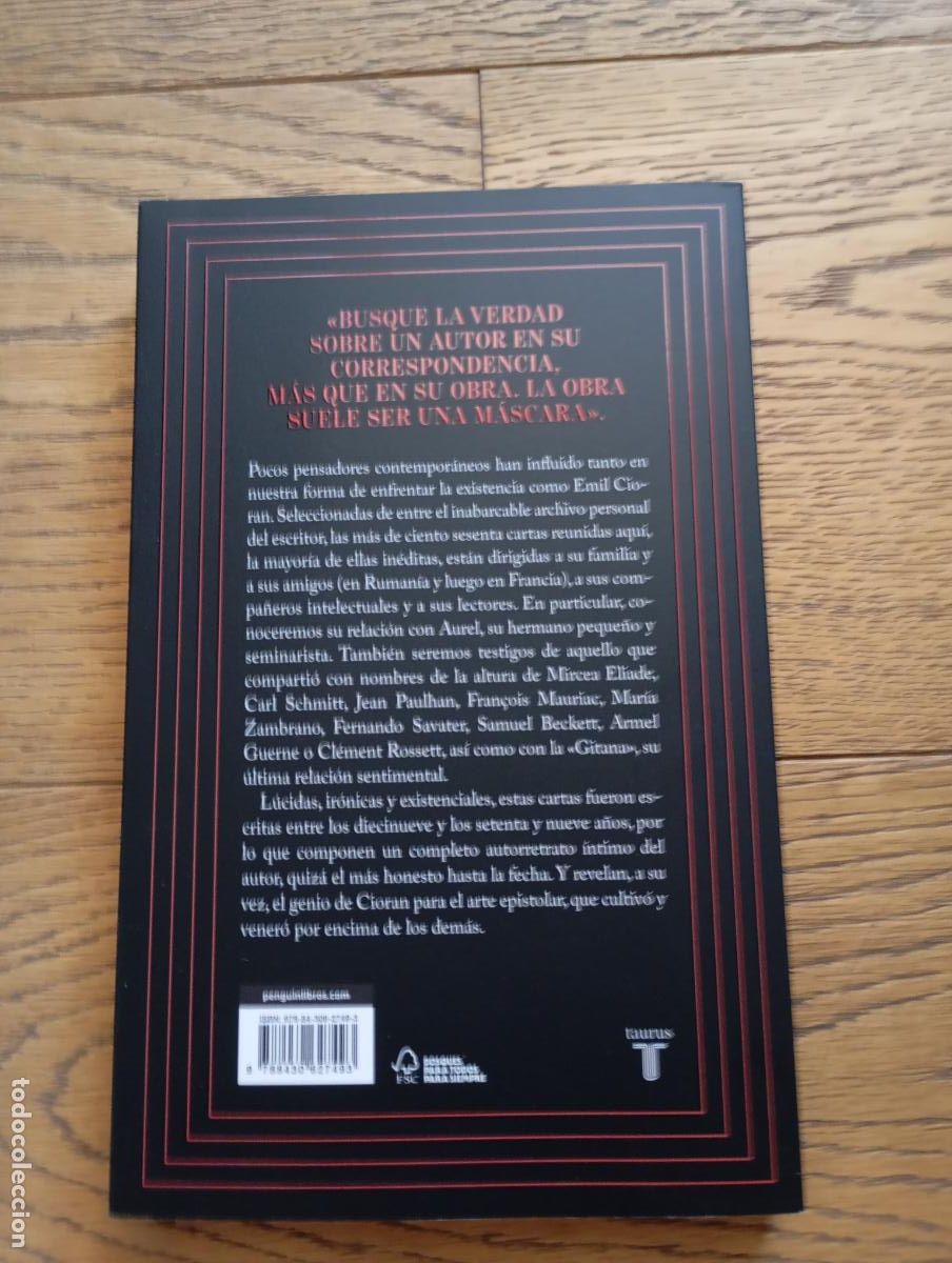 Libros de segunda mano: E.M.CIORAN - MAN&Iacute;A EPISTOLAR / TAURUS - Foto 2