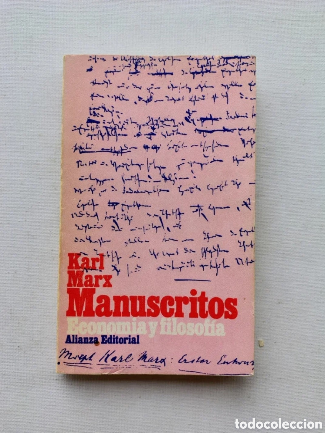Libros de segunda mano: MANUSCRITOS &mdash; KARL MARX