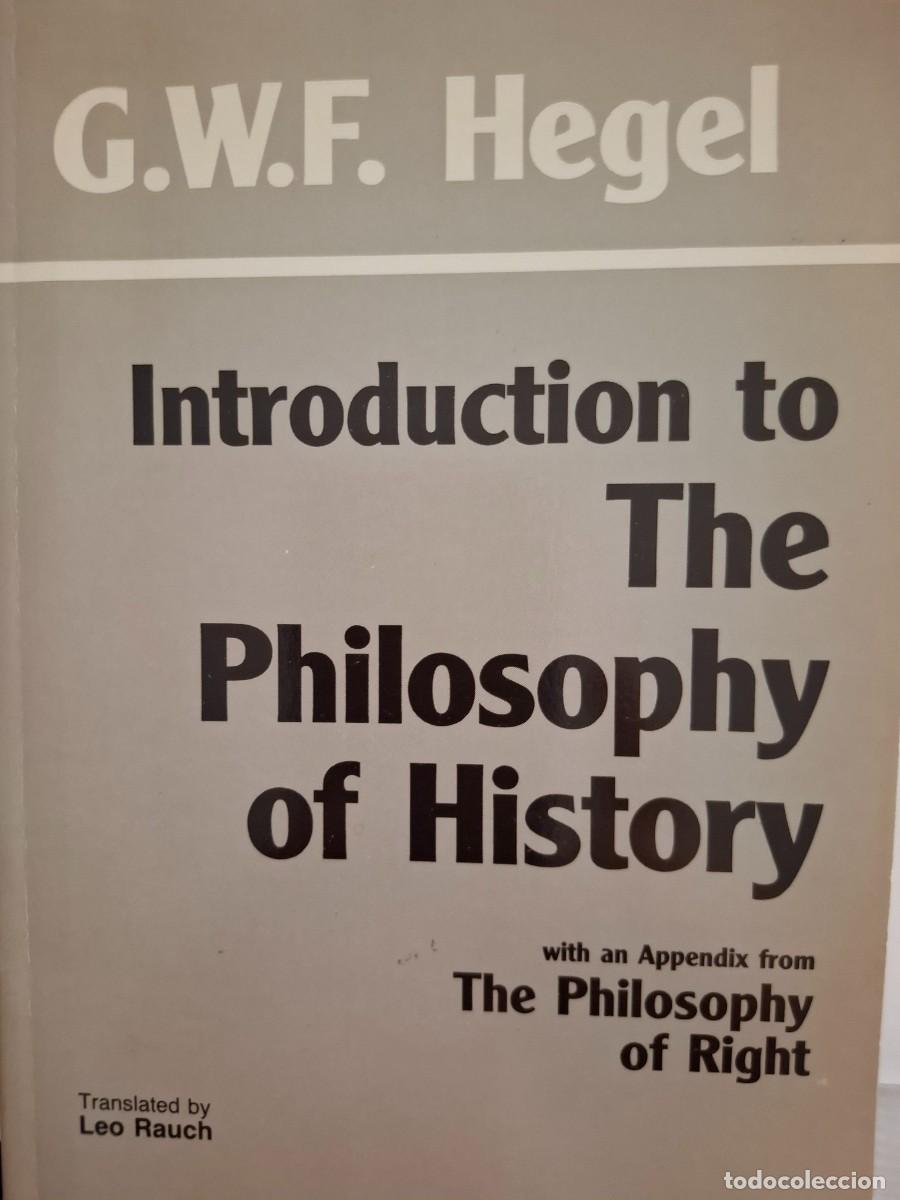 Libros de segunda mano: introduction to the philosophy of history George Willhelm Friedrich Hegel sel. Leo Rauch