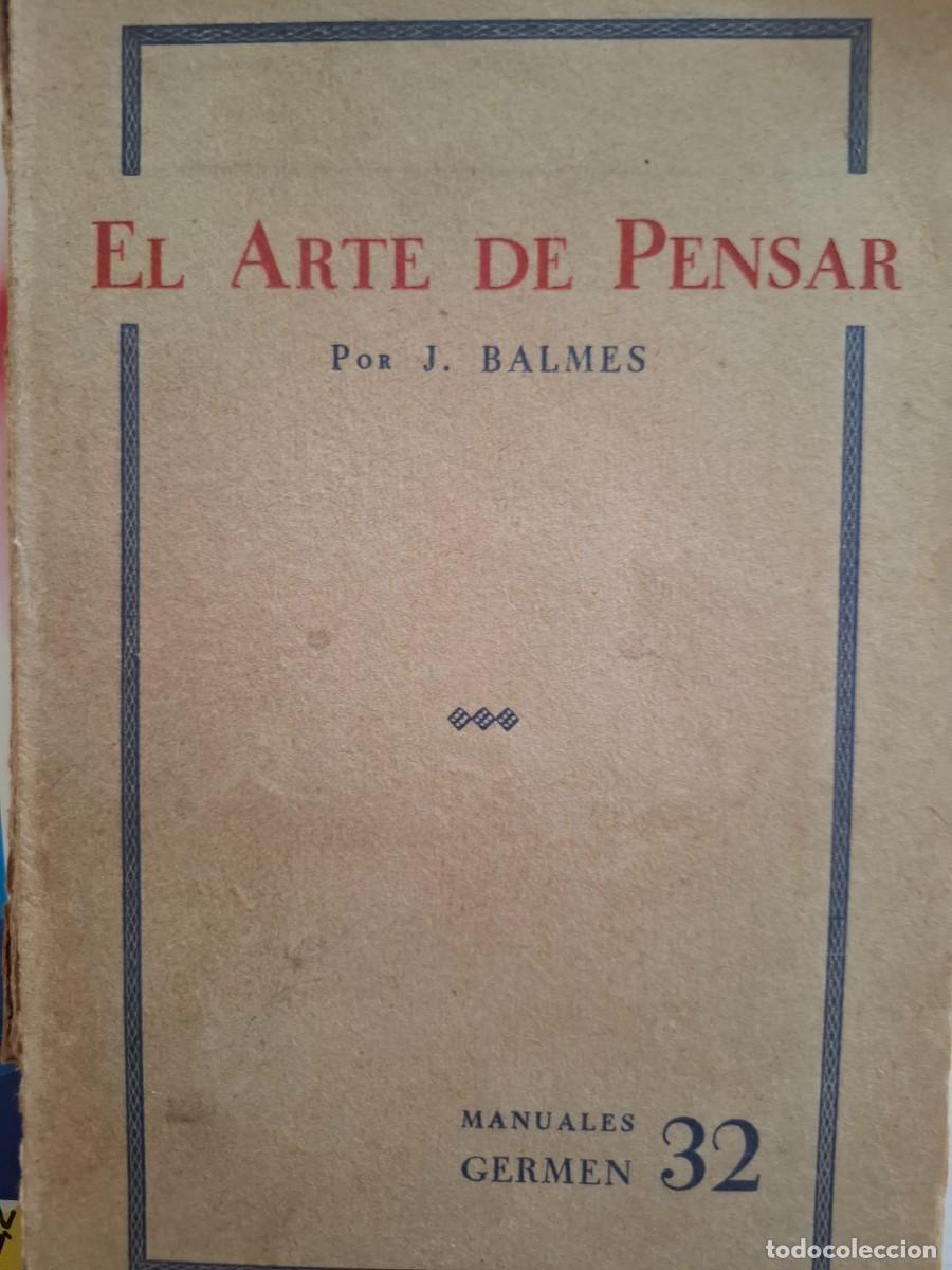 Libros de segunda mano: el arte de pensar Jaime Balmes